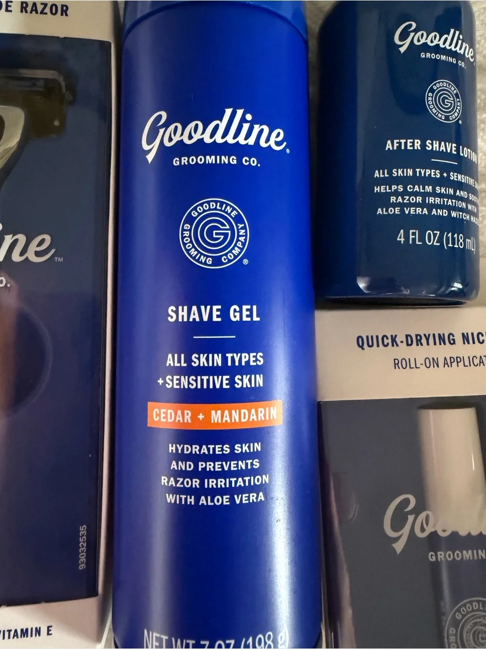 Men’s Blue Shaving Gel & Aftershave Bundle — Sensitive Skin